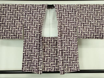 平和屋本店＃極上　岩手の匠　草紫堂　南部絞り　紫根染　綿　羽織　逸品　DZAB3755kh6