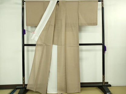 平和屋本店＊極上　夏物　東郷織物謹製　本場大島紬　夏大島　手織絣　柴染色地　正絹　証紙付き　逸品　DZAB3765kh6