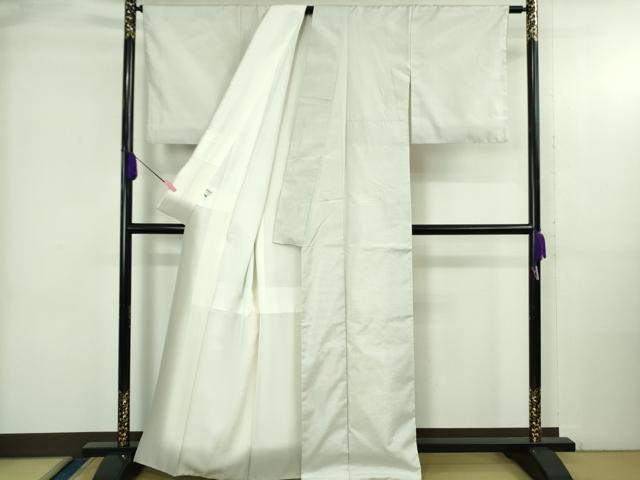平和屋本店●極上 本場縞大島紬 白大島 大島紬美術館謹製 証紙付き 逸品 DZAB3766kh6