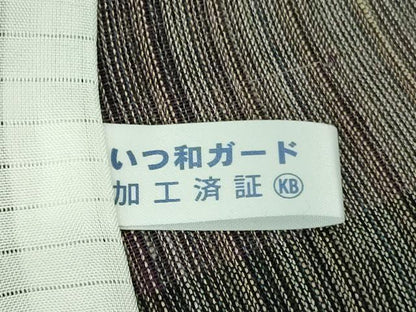 平和屋本店＊極上 夏物 赤城紬 赤城座繰織 糸引き 玉繭糸 小杉工房謹製 証紙付き 逸品 未使用 DZAB3775kh6