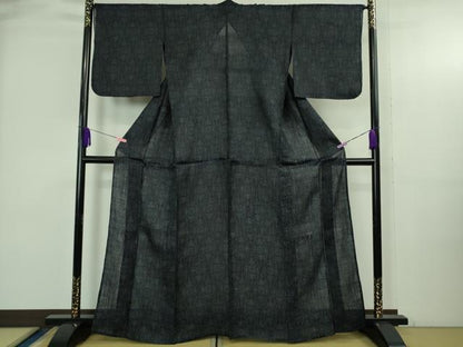 平和屋本店＊極上　夏物　重要無形文化財　本場宮古上布　苧麻　立涌花文　逸品　DZAB3776kh6