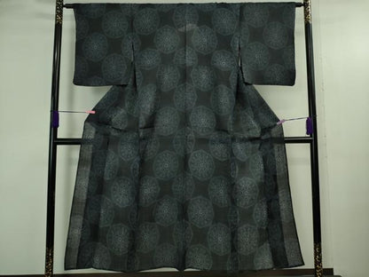 平和屋本店＊極上　夏物　重要無形文化財　本場宮古上布　苧麻　飾花文　逸品　DZAB3778kh6