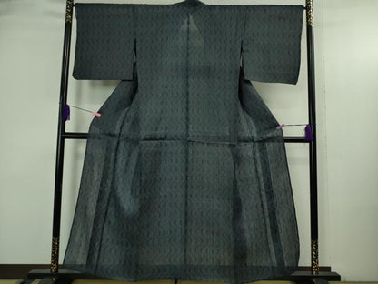 平和屋本店＊極上　夏物　重要無形文化財　本場宮古上布　苧麻　流水文　逸品　DZAB3780kh6