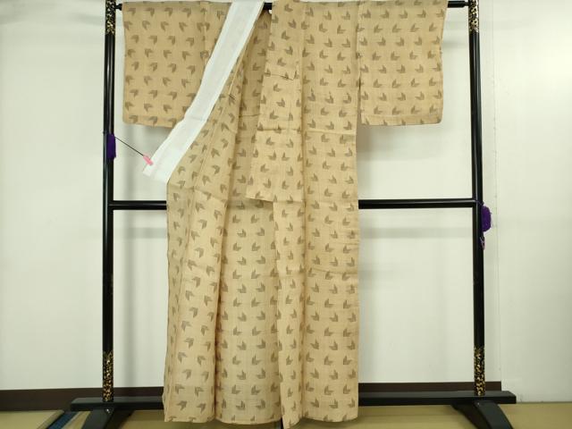 平和屋本店＊希少　夏物　喜如嘉の芭蕉布　手積み芭蕉糸100％　手結　手織　証紙付き　逸品　DZAB3785kh6