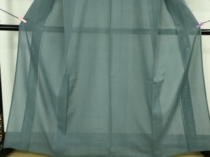 平和屋本店＊極上　夏物　東郷織物謹製　本場大島紬　夏大島　手織絣　薄花色　証紙付き　逸品　未使用　DZAB3788kh6