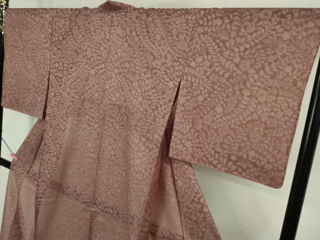 平和屋本店＊極上 夏物 京都染織メーカー 貴久樹謹製 プレミアムタッサー羽衣 夏お召 紗 辻が花 鴇浅葱色 証紙付き 逸品 未使用DZAB3792kh6