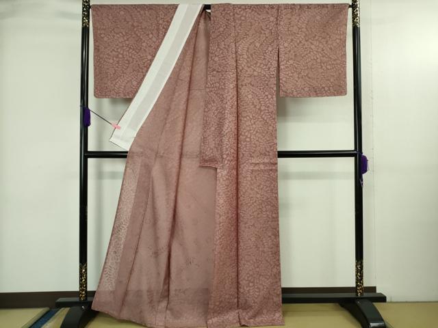 平和屋本店＊極上 夏物 京都染織メーカー 貴久樹謹製 プレミアムタッサー羽衣 夏お召 紗 辻が花 鴇浅葱色 証紙付き 逸品 未使用DZAB3792kh6