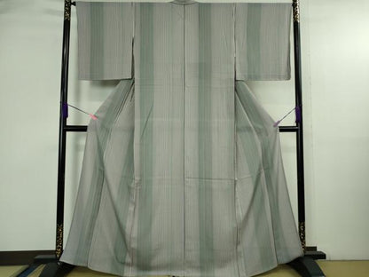 平和屋着物＊極上 夏物 小紋 絽 縞 逸品 未使用 DZAB3796kh6