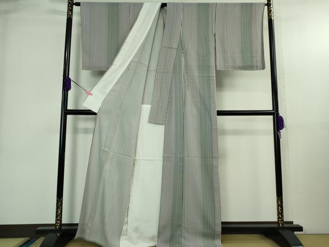 平和屋着物＊極上 夏物 小紋 絽 縞 逸品 未使用 DZAB3796kh6