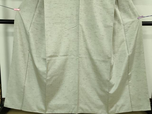 平和屋着物●極上　結城紬　ぜんまい　背抜き仕立て　上代54万　証紙・反端付き　逸品　未使用　DZAB3797kh6