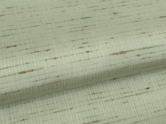 平和屋着物●極上　結城紬　ぜんまい　背抜き仕立て　上代54万　証紙・反端付き　逸品　未使用　DZAB3797kh6