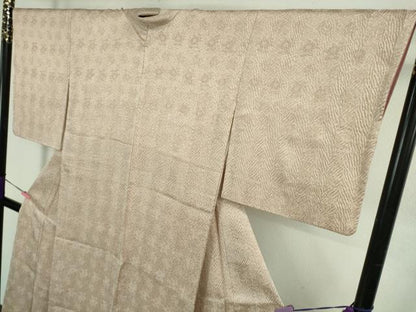 平和屋着物●極上　名門　藤娘きぬたや・総絞り　杢目絞り　小紋　逸品　DZAB3806kh6