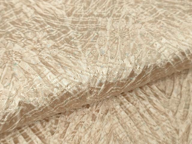 平和屋着物●極上　名門　藤娘きぬたや・総絞り　杢目絞り　小紋　逸品　DZAB3806kh6