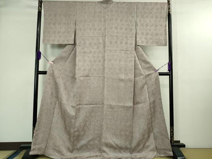 平和屋着物●極上　名門　藤娘きぬたや・総絞り　杢目絞り　小紋　逸品　未使用　DZAB3807kh6