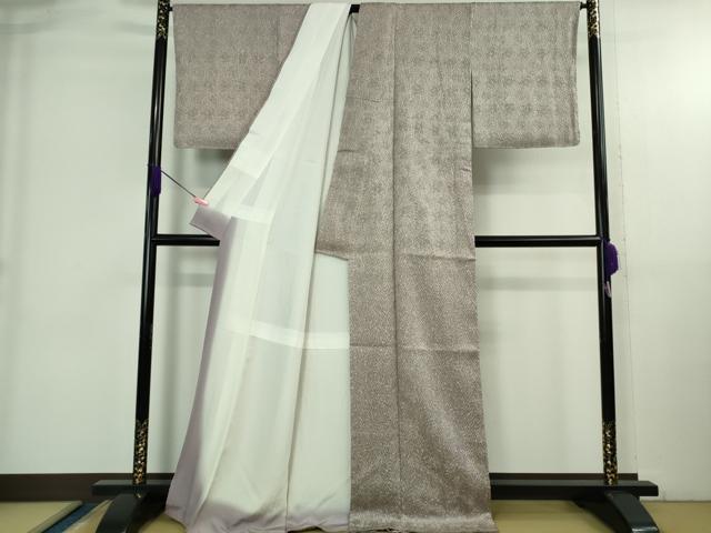 平和屋着物●極上　名門　藤娘きぬたや・総絞り　杢目絞り　小紋　逸品　未使用　DZAB3807kh6