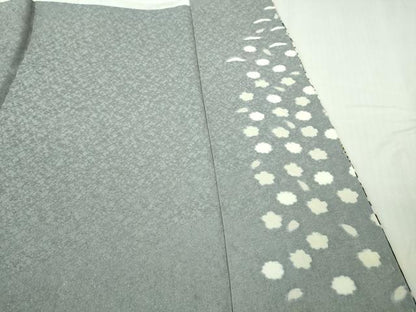 平和屋本店●極上 訪問着 東雲絞り 相良刺繍 流水花文 暈し染め 金糸 銀通し地 ロング丈 逸品 未使用 DZAB3811kh6
