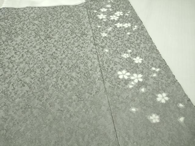 平和屋本店●極上 訪問着 東雲絞り 相良刺繍 草花文 暈し染め 金糸 銀通し地 ロング丈 逸品 未使用 DZAB3814kh6