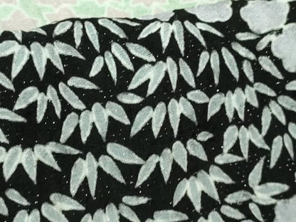 平和屋本店●極上 訪問着 東雲絞り 相良刺繍 流水笹花文 暈し染め 金糸 銀通し地 ロング丈 逸品 未使用 DZAB3815kh6