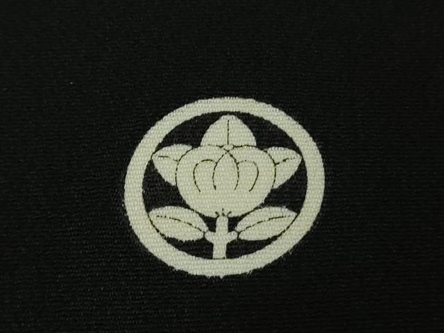 平和屋本店●極上 創業460年・千總 黒留袖 駒刺繍 貝桶吉祥花文 金彩 逸品 DZAB3817kh6