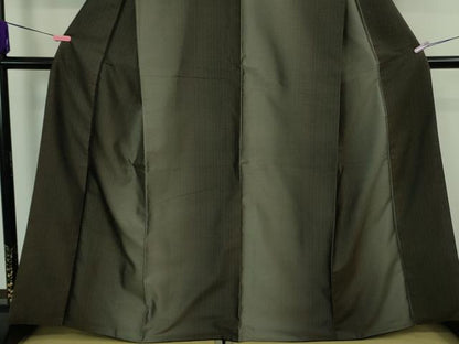 平和屋着物●極上　西陣　とみや織物謹製　お召　間道　逸品　DZAB3830kh6