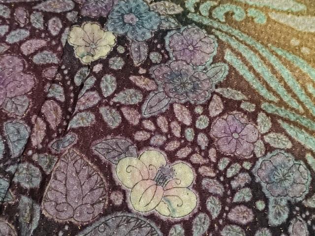 平和屋着物●極上　訪問着　辻が花　暈し染め　金通し地　逸品　DZAB3837kh6