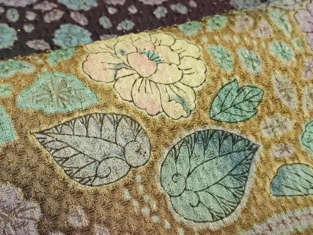 平和屋着物●極上　訪問着　辻が花　暈し染め　金通し地　逸品　DZAB3837kh6