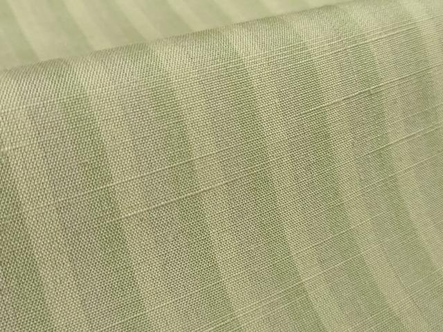 平和屋着物●極上　結城紬　縞　証紙付き　逸品　未使用　DZAB3847kh6