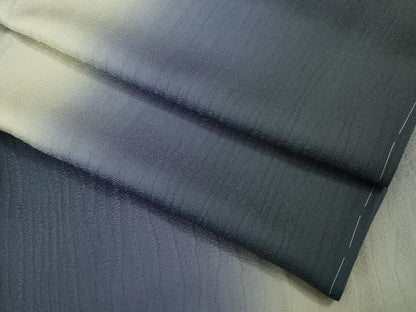 平和屋着物∞極上　道中着　ロング丈　よろけ縞地紋　暈し染め　逸品　未使用　DZAB3860kh6