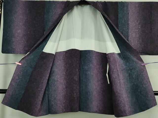 平和屋着物∞極上　道中着　ロング丈　間道　暈し染め　逸品　DZAB3861kh6