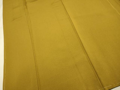 平和屋着物●極上　色無地　濃い山吹色　逸品　未使用　DZAB3867kh6