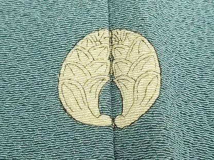 平和屋着物●極上　色無地　錆鼠色　縮緬地　逸品　未使用　DZAB3868kh6