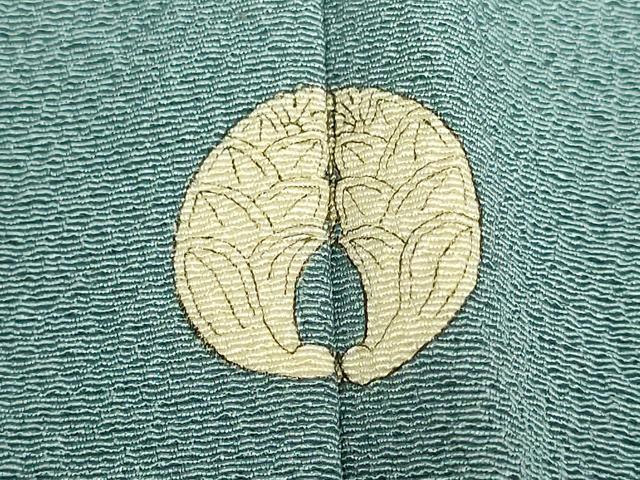 平和屋着物●極上　色無地　錆鼠色　縮緬地　逸品　未使用　DZAB3868kh6