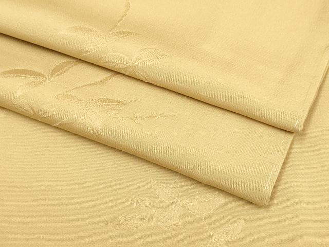 平和屋着物●極上　色無地　枝葉地紋　杏色　やまと誂製　逸品　未使用　DZAB3872kh6