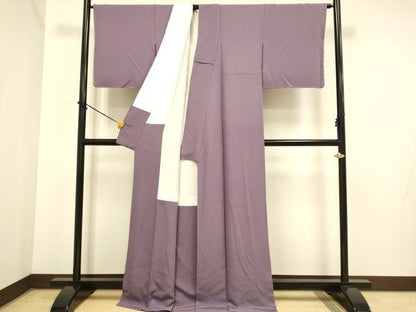 平和屋着物●極上　色無地　濃色　逸品　DZAB3874kh6