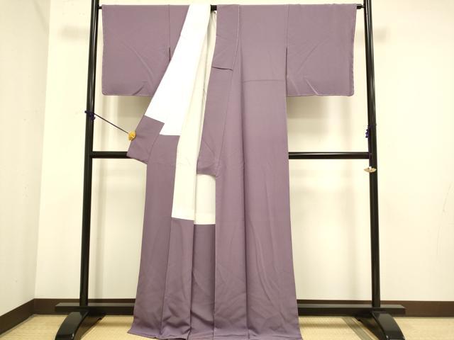 平和屋着物●極上　色無地　濃色　逸品　DZAB3874kh6
