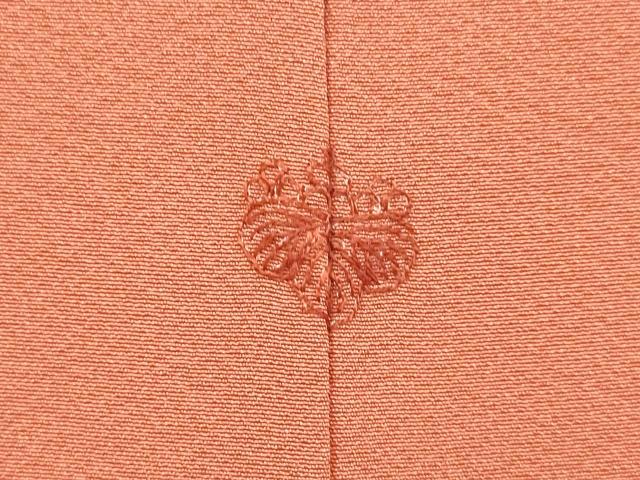 平和屋着物●極上　色無地　紅樺色　逸品　未使用　DZAB3878kh6