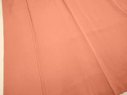 平和屋着物●極上　色無地　紅樺色　逸品　未使用　DZAB3878kh6