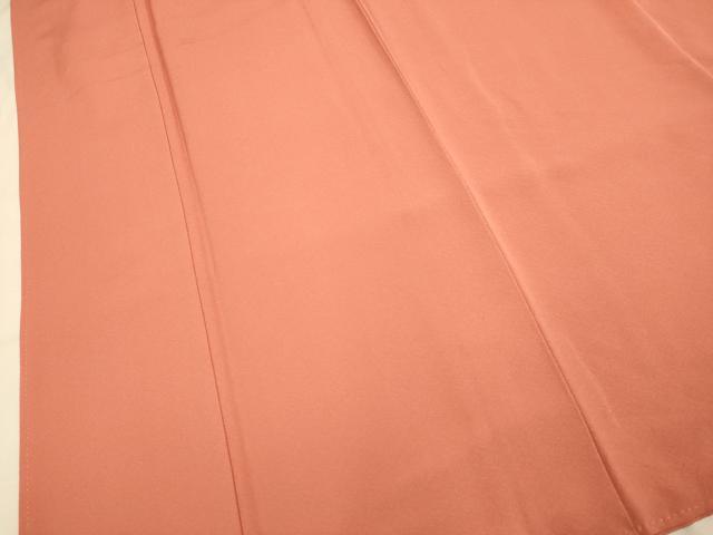 平和屋着物●極上　色無地　紅樺色　逸品　未使用　DZAB3878kh6