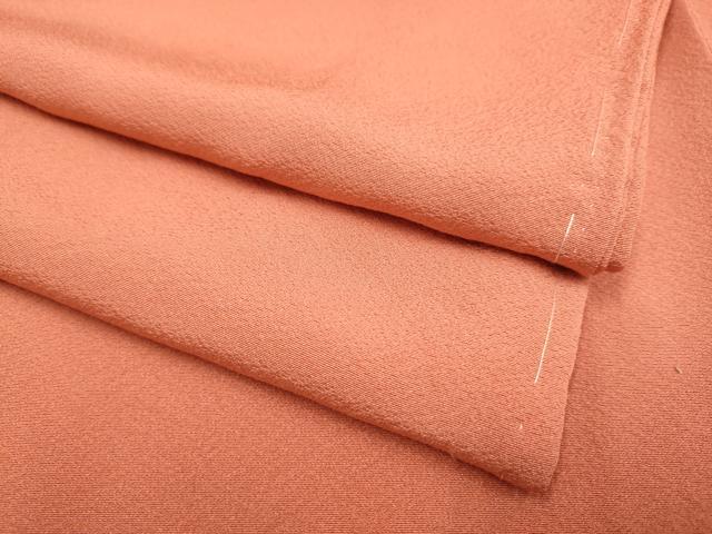 平和屋着物●極上　色無地　紅樺色　逸品　未使用　DZAB3878kh6