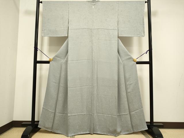 平和屋着物●極上　色無地　人物風景花地紋　潤色　逸品　未使用　DZAB3885kh6