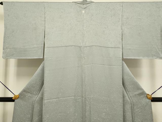 平和屋着物●極上　色無地　人物風景花地紋　潤色　逸品　未使用　DZAB3885kh6