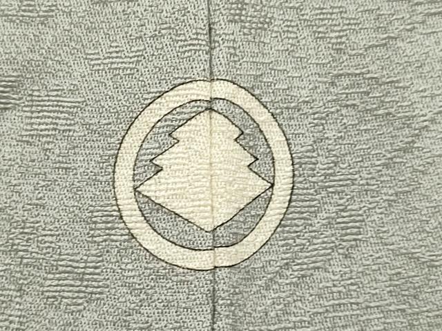 平和屋着物●極上　色無地　人物風景花地紋　潤色　逸品　未使用　DZAB3885kh6