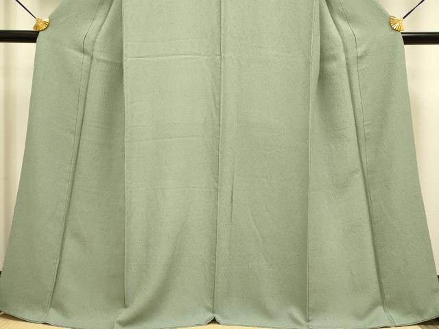 平和屋着物●極上　色無地　利休鼠色　逸品　未使用　DZAB3887kh6