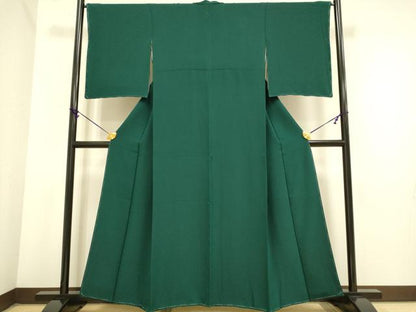 平和屋着物●極上　色無地　濃い虫襖色　逸品　未使用　DZAB3888kh6