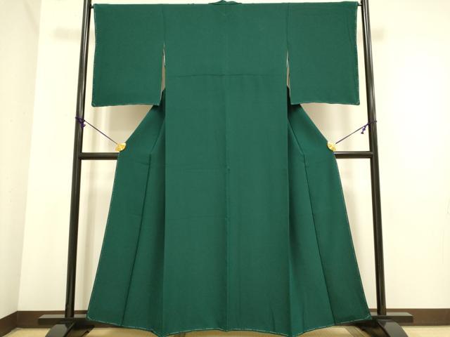 平和屋着物●極上　色無地　濃い虫襖色　逸品　未使用　DZAB3888kh6