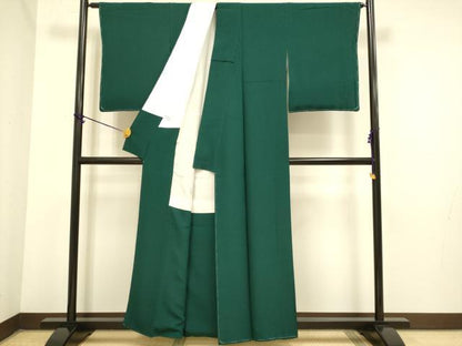 平和屋着物●極上　色無地　濃い虫襖色　逸品　未使用　DZAB3888kh6