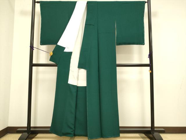 平和屋着物●極上　色無地　濃い虫襖色　逸品　未使用　DZAB3888kh6