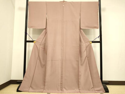 平和屋着物●極上　色無地　鴇浅葱色　ロング丈　逸品　未使用　DZAB3893kh6