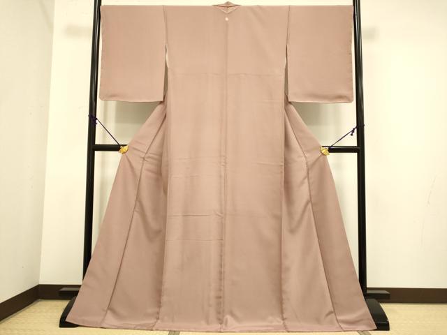 平和屋着物●極上　色無地　鴇浅葱色　ロング丈　逸品　未使用　DZAB3893kh6