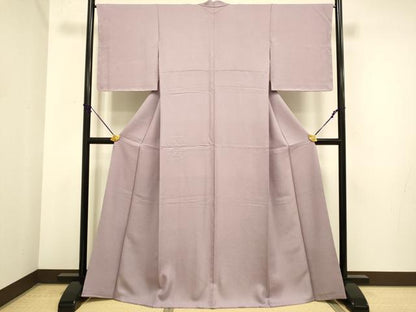 平和屋着物●極上　色無地　梅鼠色　逸品　未使用　DZAB3894kh6